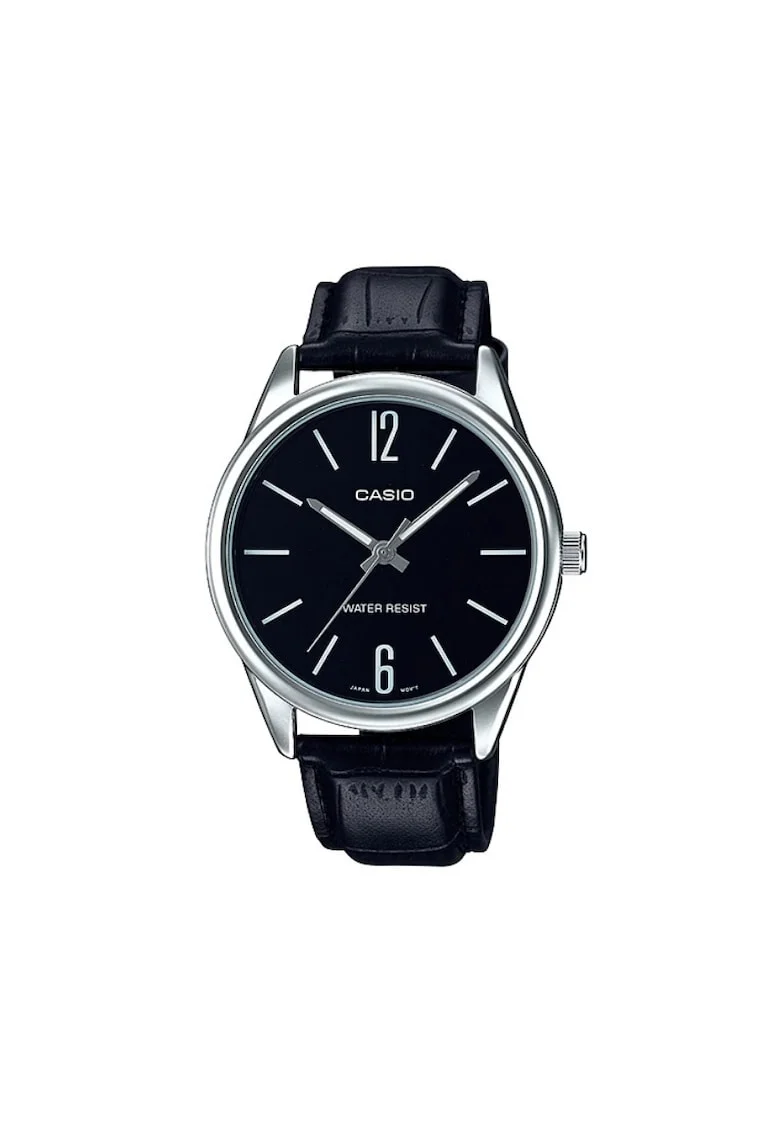 Ceas dama  casual, din piele, negru