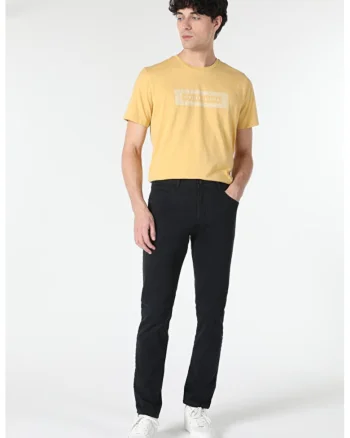 Pantaloni De Barbati Albastru Marin Straight Fit Cl1049744