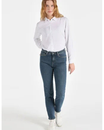 Blugi slim fit Carla, Bleumarin