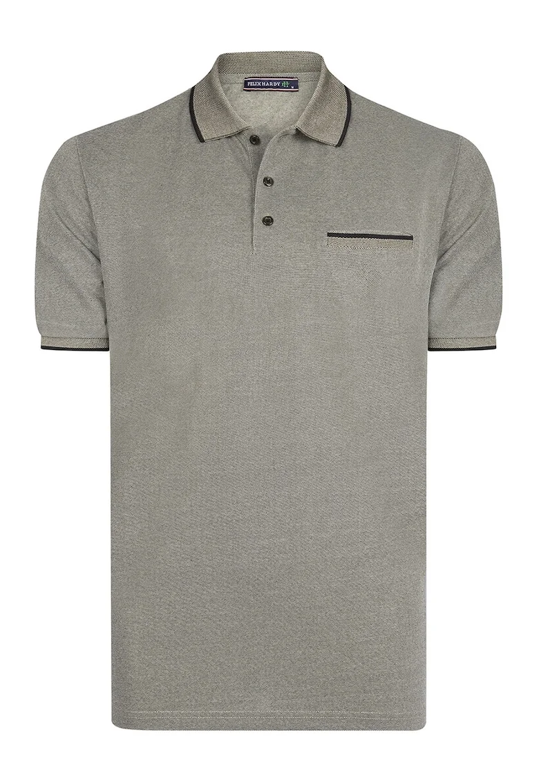 Tricou polo din amestec de bumbac, Kaki