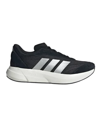Pantofi sport cu insertii de piele intoarsa Lightshift, Alb/Negru