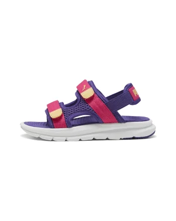 Sandale cu velcro Evolve, Roz zmeuriu/Ametist
