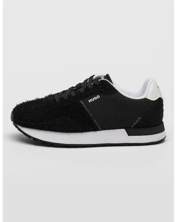 Pantofi sport cu insertii de piele intoarsa Kyria, Negru
