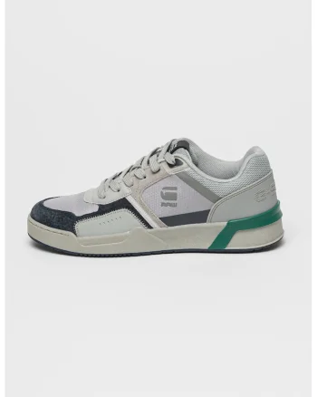 Pantofi sport cu insertii din piele intoarsa Carrick, Verde/Gri deschis/Gri antracit