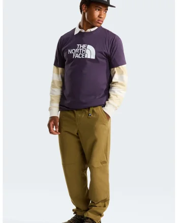 Tricou cu decolteu la baza gatului si imprimeu logo Evolution, Violet
