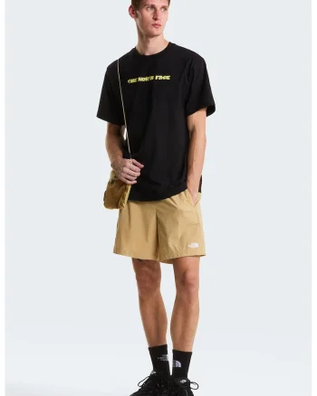 Tricou lejer din bumbac cu logo Twist, Negru/Galben