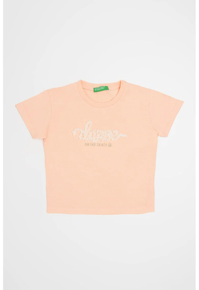 Tricou cu decolteu la baza gatului, Piersica