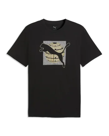Tricou cu logo, Alb, Negru, Portocaliu pal,