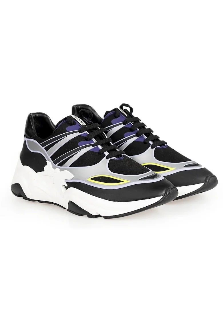 Pantofi sport colorblock cu detalii peliculizate,