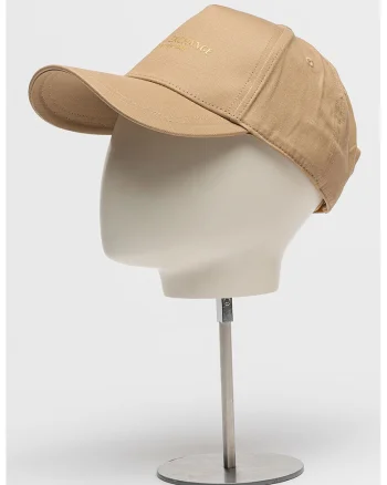 Sapca de bumbac cu logo, Caramel