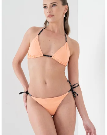 Bikini cu benzi logo, Roz somon