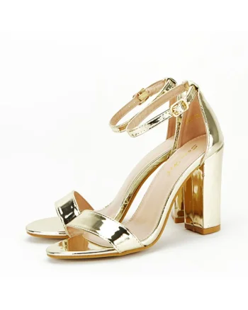 Sandale aurii elegante 212-18 131 12757, Auriu