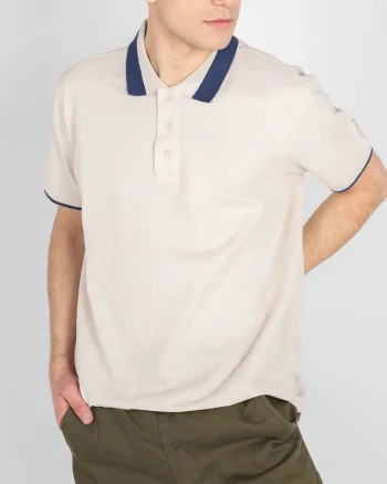 Tricou polo, Bej,