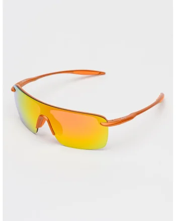 Ochelari de soare unisex shield polarizati Palulu, Portocaliu neon