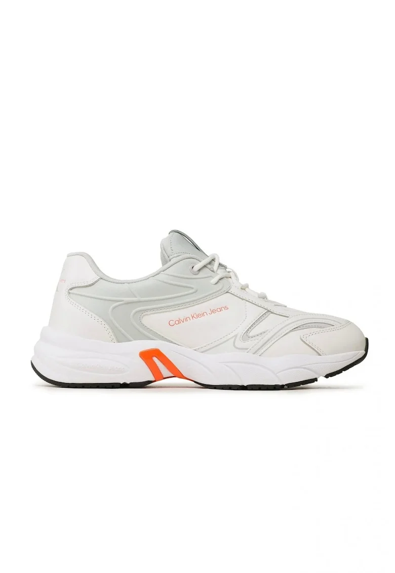 Pantofi sport  Retro inalta/joasa frecventa YM0YM00637, Alb/Gri