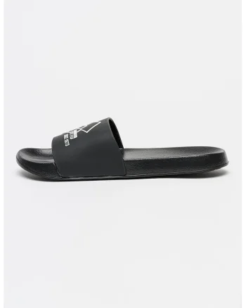 Papuci cu logo Barrow, Negru