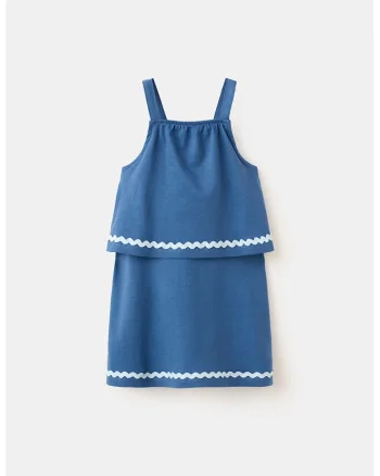 Rochie cu decolteu halter, Albastru
