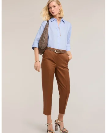 Pantaloni regular fit, Caramel