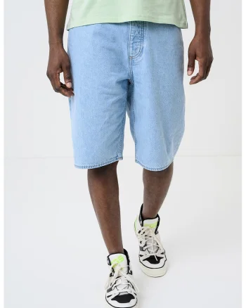 Bermude relaxed fit din denim Skate, Albastru deschis