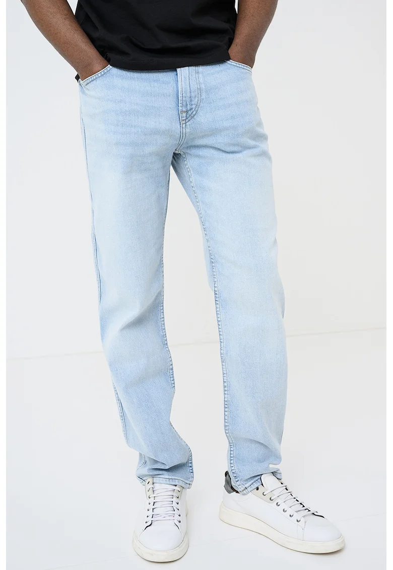Blugi uni regular fit din amestec de lyocell Maine, Albastru deschis