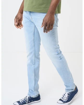 Blugi slim fit, Albastru pal
