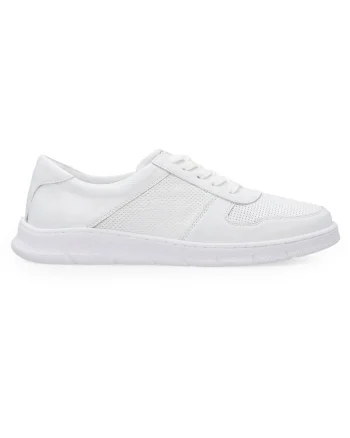Pantofi sport din piele cu panou frontal ajurat