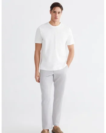 Pantaloni chino din amestec de bumbac, Gri pal