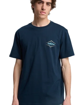 Tricou de bumbac cu imprimeu frontal Dawn, Albastru ultramarin