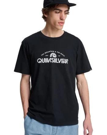 Tricou regular fit cu imprimeu logo pe piept, Alb/Negru