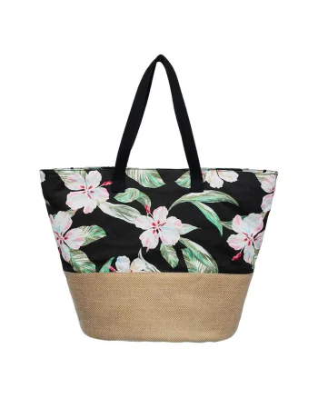 Geanta cu maner Waikiki Life, Verde/Negru/Maro nisip