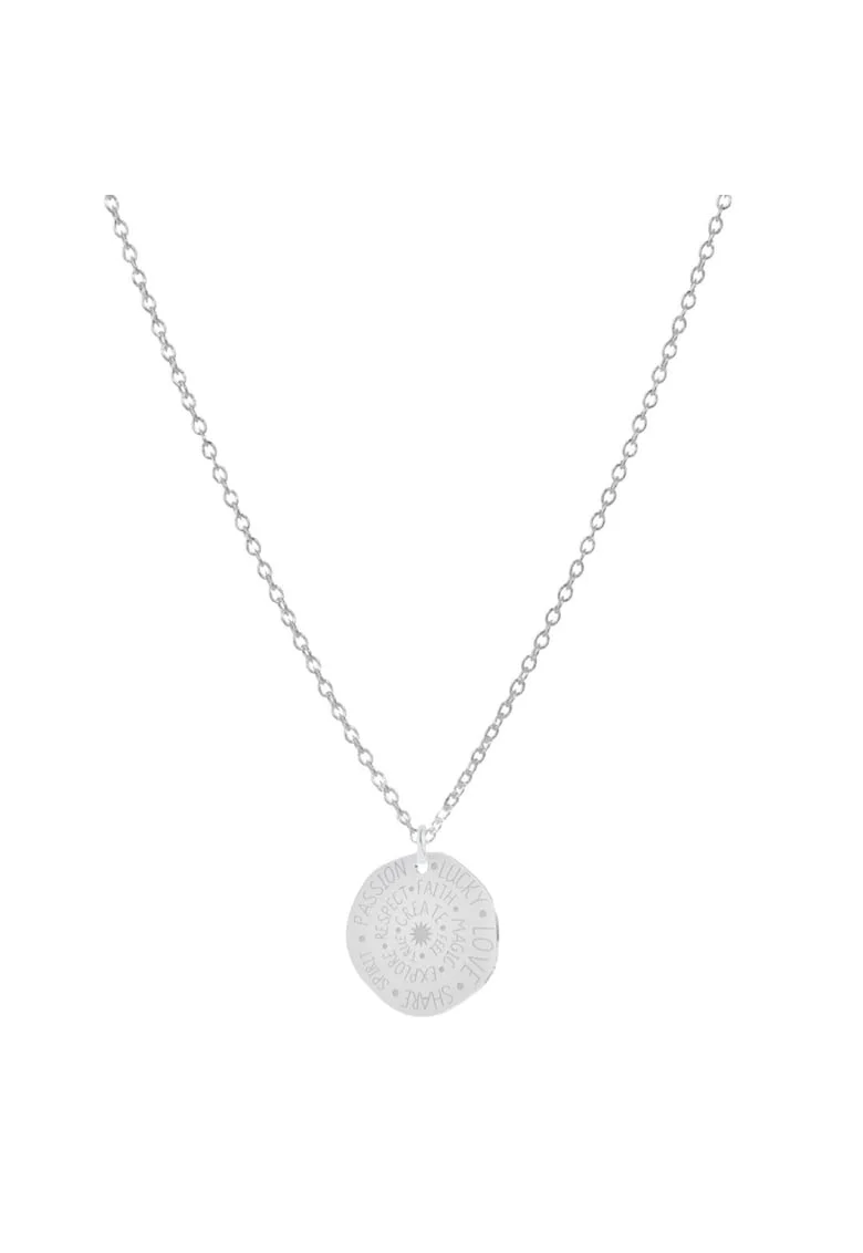 Lant cu pandantiv TALISMAN din Argint 925, reglabil 47-50 cm, pentru barbati