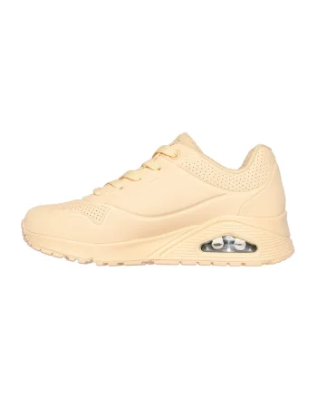 Pantofi sport de piele ecologica Uno Stand On Air, Galben pal