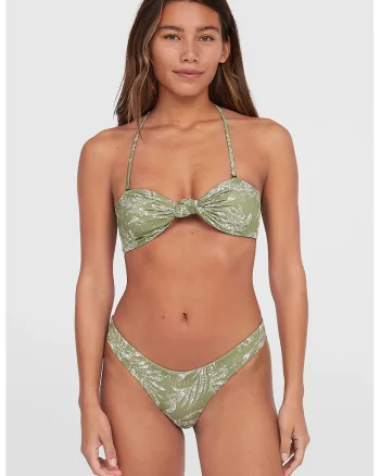 Costum de baie cu doua piese Matira, Alb/Verde sparanghel
