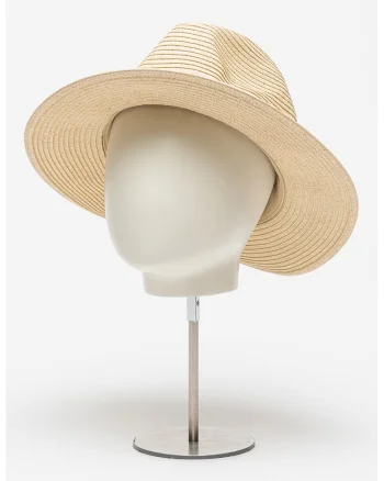 Palarie fedora de paie de hartie Aveloz, Galben pai
