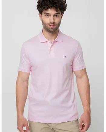 Tricou polo de bumbac, Roz pastel