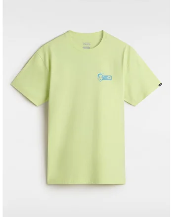 Tricou de bumbac cu design pe spate, Verde deschis