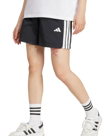 Pantaloni scurti cu talie ajustabila, Alb/Negru stins