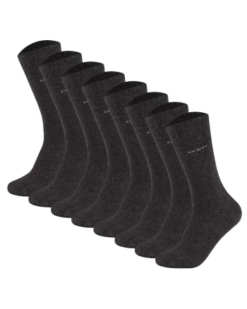 Set de sosete lungi unisex - 8 perechi, Gri antracit