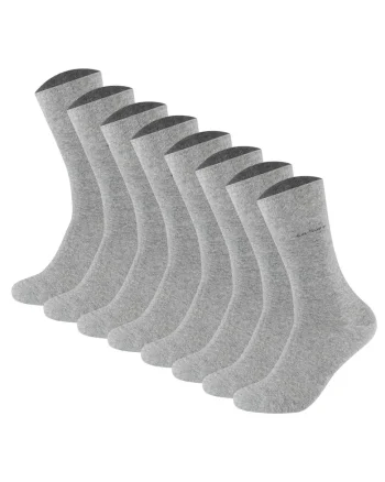 Set de sosete lungi unisex - 8 perechi, Gri
