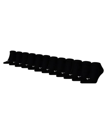 Set de sosete unisex pana la glezna - 12 perechi, Negru