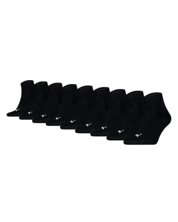 Set de sosete scurte unisex- 9 perechi, Negru