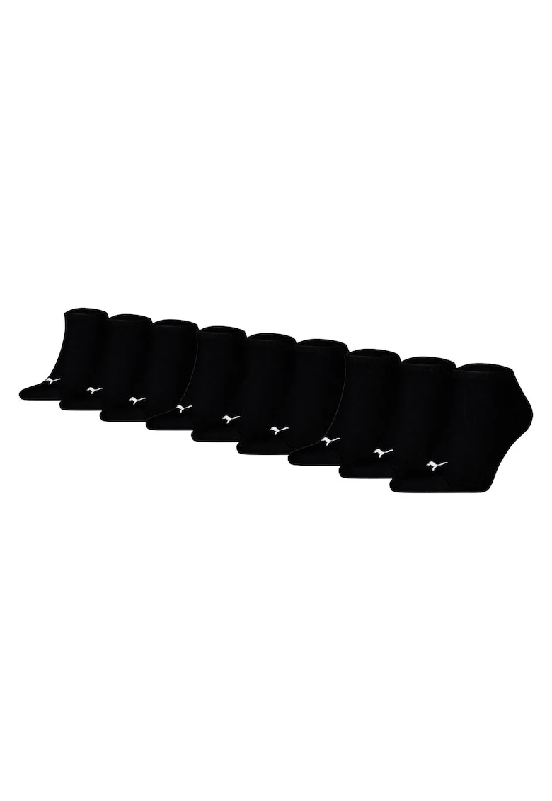 Set de sosete unisex pana la glezna - 9 perechi, Negru