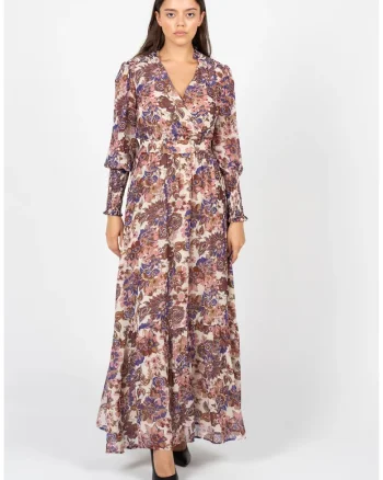 Rochie cu imprimeu floral si decolteu in v, 36