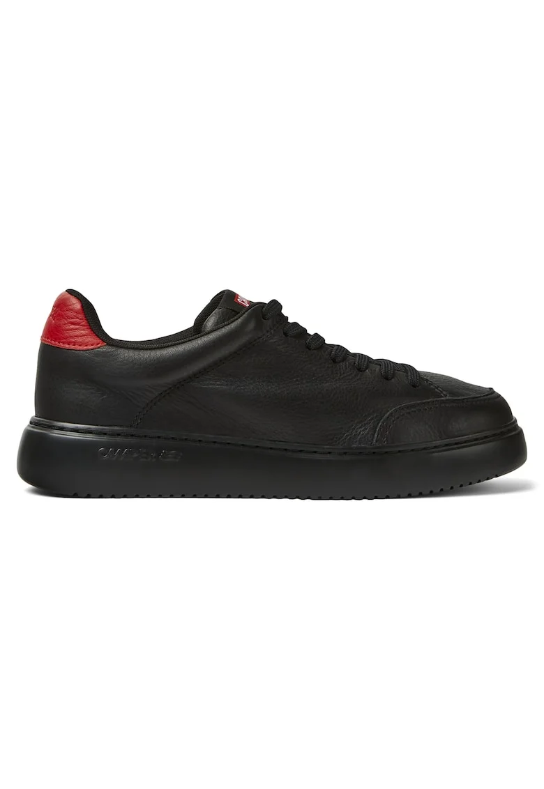 Pantofi sport din piele Runner K21 8749, Rosu/Negru