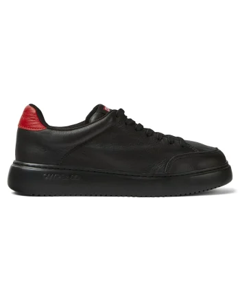 Pantofi sport din piele Runner K21 8749, Rosu/Negru
