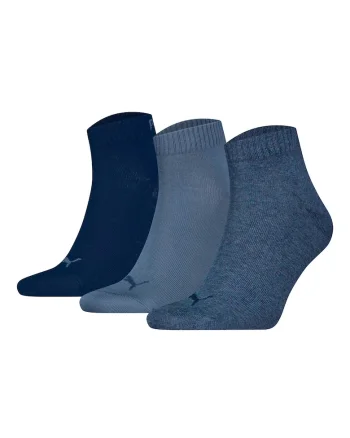 Set de sosete scurte unisex - 3 perechi, Albastru