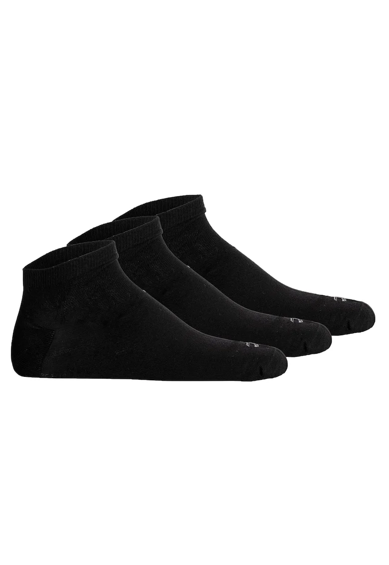 Set de sosete uni pana la glezna - 3 piese, Negru