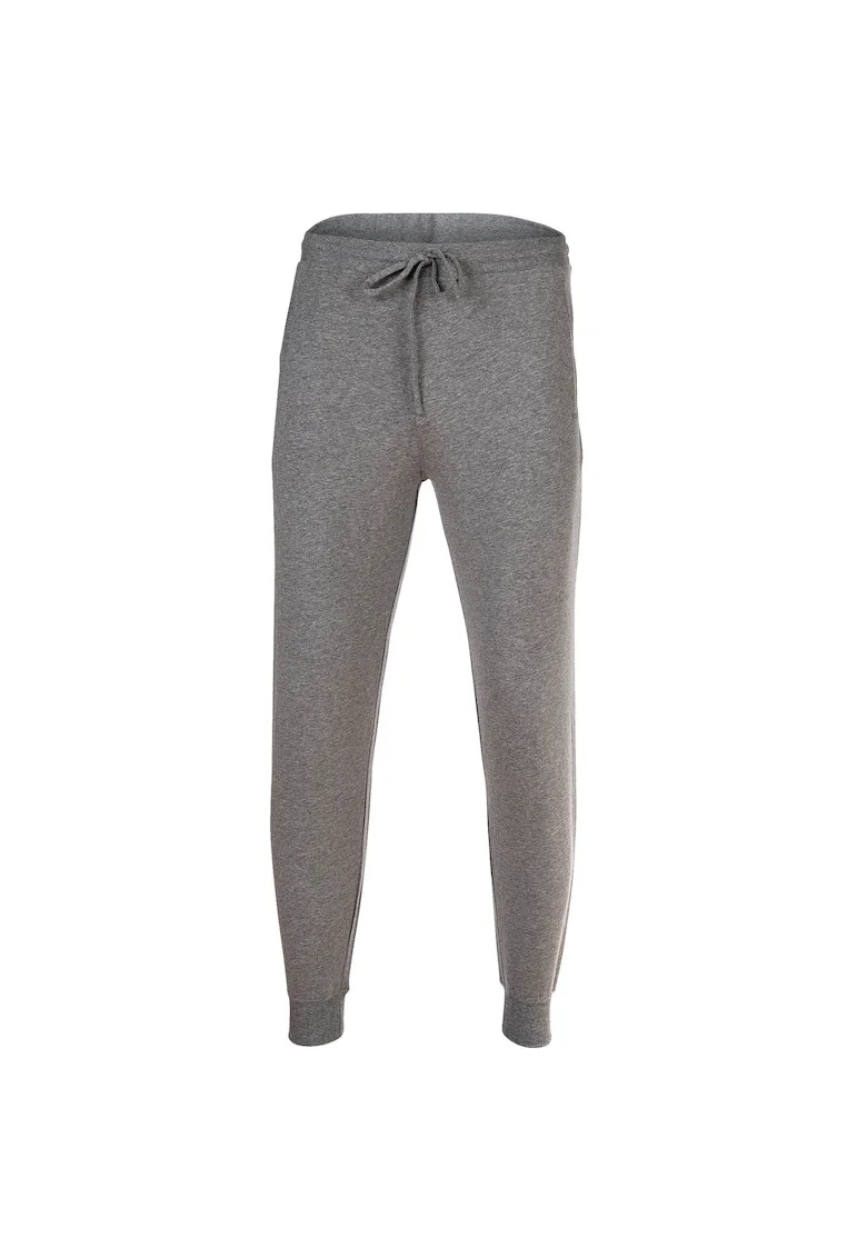 Pantaloni de trening din amestec de bumbac cu snur, Gri