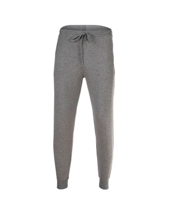 Pantaloni de trening din amestec de bumbac cu snur, Gri