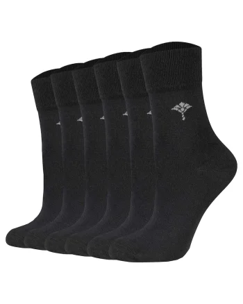 Set de sosete din amestec de bumbac - 6 perechi, Negru